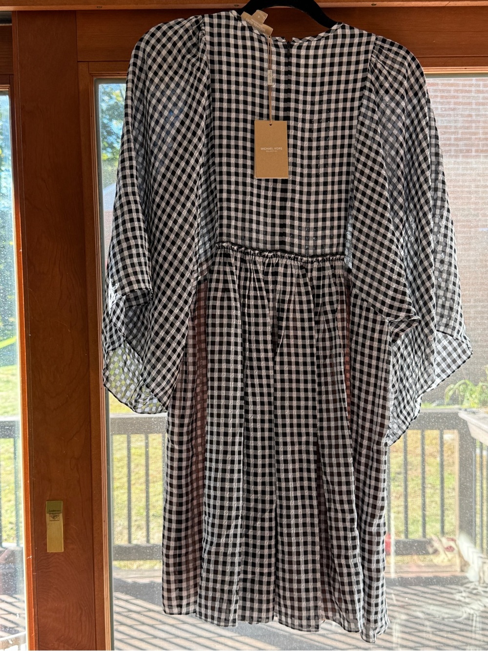 Black & White Gingham Kids' Dress